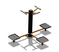 Уличный тренажер "Твистер тройной" УТ337 в Великом Новгороде