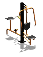 Уличный тренажер "Жим от груди Вело" УТ321 в Великом Новгороде