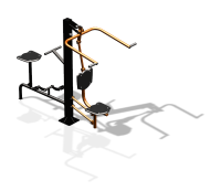 Уличный тренажер "Верхняя тяга Вело" УТ340 в Великом Новгороде