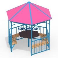 Беседка со столом и лавками МАФ 4121 в Великом Новгороде Беседка со столом и лавками МАФ 4121 в Великом Новгороде