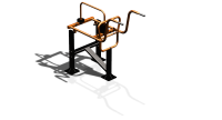 Силовой уличный тренажер  "Приседания"  УТ404 в Великом Новгороде