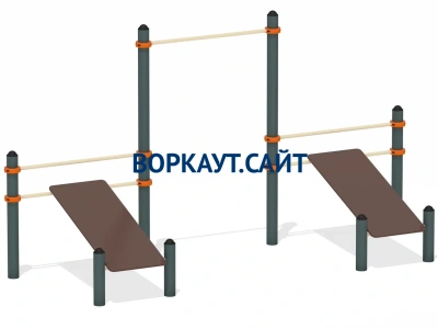 Воркаут с турником и двойной скамьей для пресса ВС-28 в Великом Новгороде