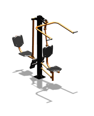 Уличный тренажер "Верхняя тяга Жим ногами" УТ322 в Великом Новгороде