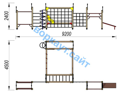 Детский спортивный комплекс ДСК 3102 в Великом Новгороде