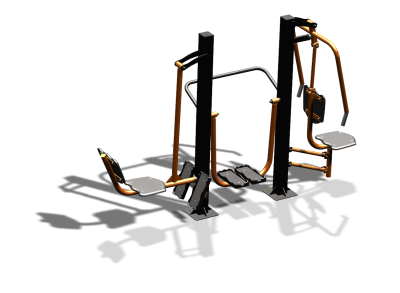 Уличный тренажер "Жим ногами Шагомер Жим от груди" УТ333 в Великом Новгороде