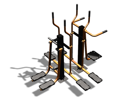 Уличный тренажер "Шпагат Маятник Лыжник двойной" УТ335 в Великом Новгороде