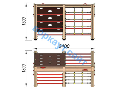 Детский спортивный комплекс ДСК 3203 в Великом Новгороде
