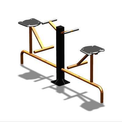 Уличный тренажер  "Твистер сидя двойной"   УТ216 в Великом Новгороде
