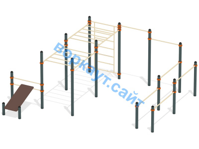 Спортивный комплекс воркаут ВС-50 в Великом Новгороде