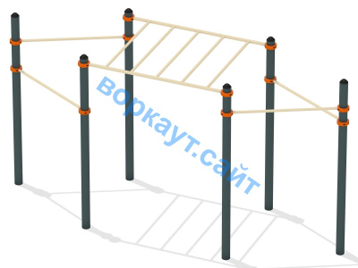 Турник разноуровневый с рукоходом ВС-26 в Великом Новгороде