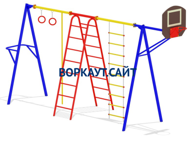 Гимнастический комплекс с баскетбольным щитом МАФ 3001 в Великом Новгороде Гимнастический комплекс с баскетбольным щитом МАФ 3001 в Великом Новгороде