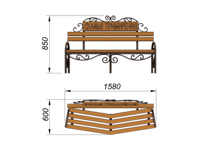 Скамья примирения МАФ 1610 в Великом Новгороде