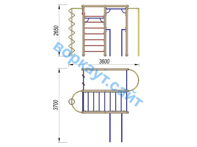 Детский спортивный комплекс Гимнастический ДСК 3107 в Великом Новгороде