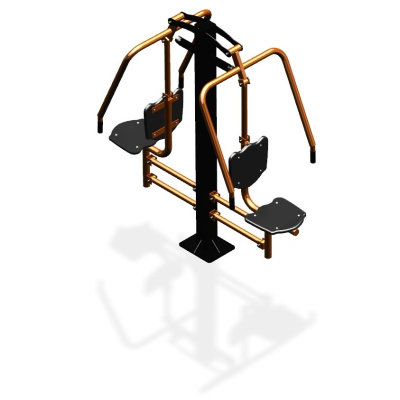 Уличный тренажер  "Жим от груди двойной" УТ204 в Великом Новгороде