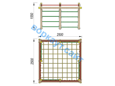 Детский спортивный комплекс ДСК 3109 в Великом Новгороде