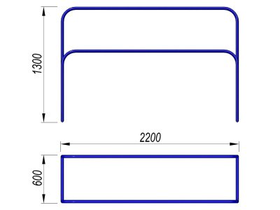 Брусья разновысокие МАФ 3531 в Великом Новгороде