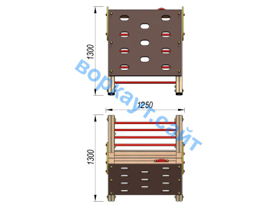 Детский спортивный комплекс ДСК 3202 в Великом Новгороде