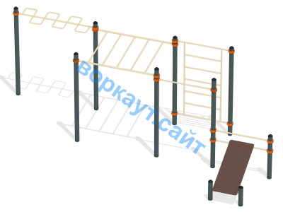 Спортивный комплекс воркаут ВС-45 в Великом Новгороде