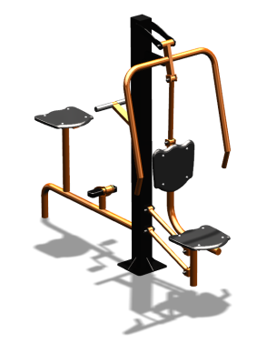 Уличный тренажер "Жим от груди Вело" УТ321 в Великом Новгороде