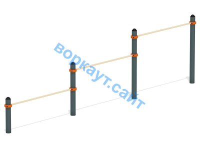 Каскад турников тройной ВС-6 в Великом Новгороде