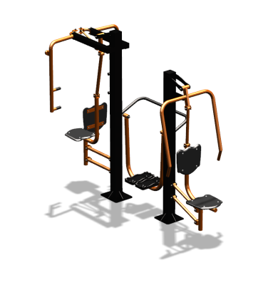 Уличный тренажер "Жим от себя Шагомер Баттерфляй" УТ303 в Великом Новгороде