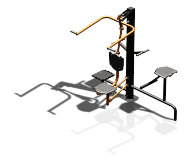 Уличный тренажер "Верхняя тяга Твистер стоя Твистер сидя" УТ336 в Великом Новгороде