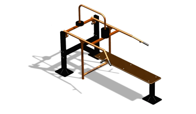 Силовой уличный тренажер  "Горизонтальный жим"  УТ402 в Великом Новгороде