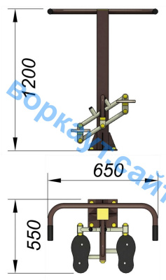 Уличный тренажер "Балансир" УТ 007 в Великом Новгороде