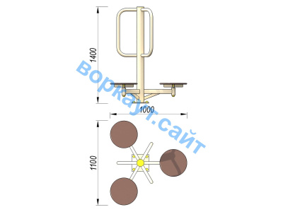 Уличный тренажер Орбита УТ 011 в Великом Новгороде