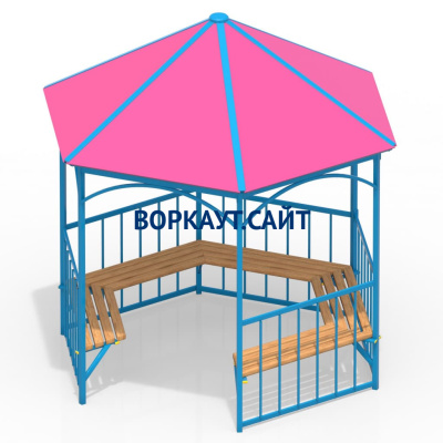 Беседка с лавками МАФ 4120 в Великом Новгороде