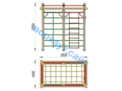 Детский спортивный комплекс ДСК 3108 в Великом Новгороде