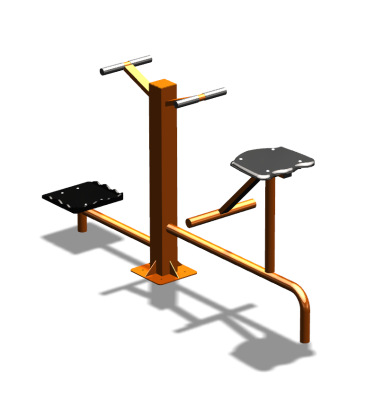 Уличный тренажер "Твистер стоя Твистер сидя" УТ323 в Великом Новгороде