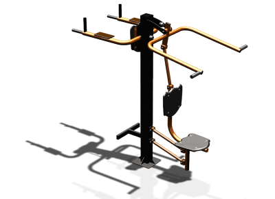 Уличный тренажер "Верхняя тяга Брусья Пресс" УТ339 в Великом Новгороде