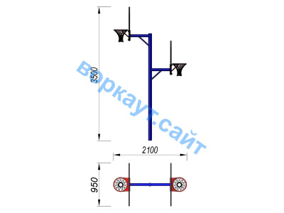 Баскетбольный щит двойной СИО 3511 в Великом Новгороде