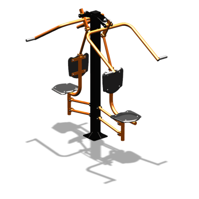 Уличный тренажер  "Верхняя тяга двойная"  УТ207 в Великом Новгороде