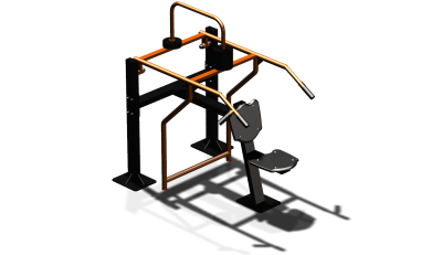 Силовой уличный тренажер  "Жим вверх сидя"  УТ403 в Великом Новгороде